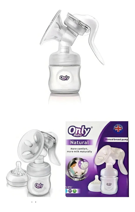 Extractor De Leche Manual + Pezoneras Par Con Cajita