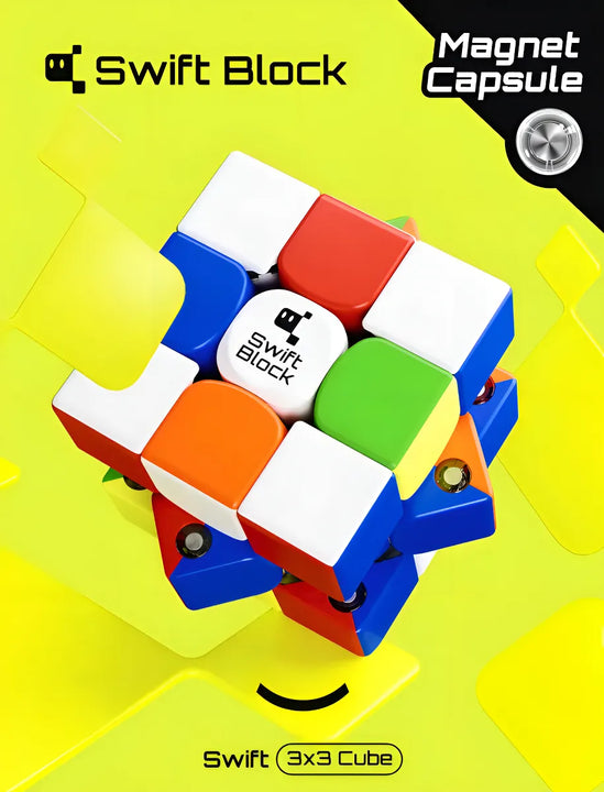 Cubo Mágico GAN 3x3x3 Swift Block Magnético Stickerless