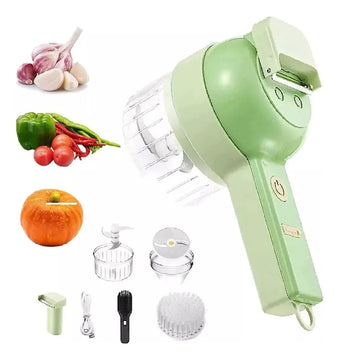 Cortador De Verduras Picatodo Multifuncional 4en1 Recargable