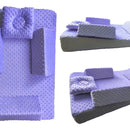 Colchoneta Anti Reflujo Para Bebe Alta Densidad 75m*50m*14m Color Lila