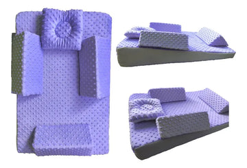 Colchoneta Anti Reflujo Para Bebe Alta Densidad 75m*50m*14m Color Lila