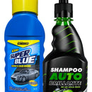 Cera Super Blue Para Brillar Vehiculos Shampoo Autobrillante