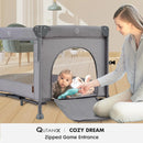 Qutanix Corralito De Bebe 2 En 1, Cuna Portatil Plegable Fac