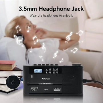 Radio Am Fm Onda Corta Sonido Sintonia Fina Blue Usb Sd Mp3 Negro