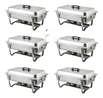 Set 6 Samovar Industrial Acero Inoxidable 8 Lt 2 Quemadores