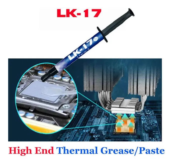 Pasta Térmica Lk-17, Conductiva Térmica, 17w/mk -10gramos Plateado