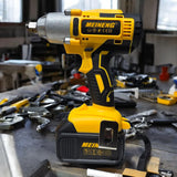 Pistola De Impacto Inalámbrica 1/2 Pulgadas. Meineng 3100rpm - Amarillo - 50hz/60hz
