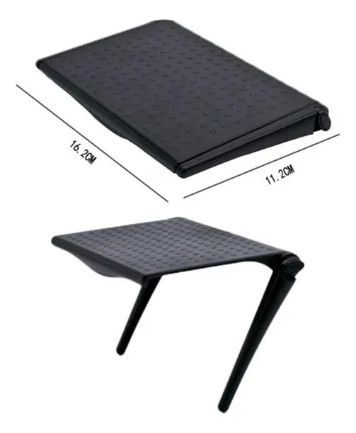 Soporte Plegable Para Decodificador Parte Superior Tv Negro
