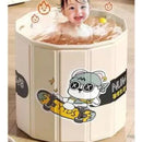Bañera Tina Piscina Plegable Termico Para Bebes Beige Lisa