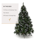 Papyrus Arbol De Navidad Artificial Preiluminado De 7 Pies,