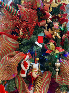 Promocion Arbol De Navidad Frondoso De Lujo 210cm 936 Ramas Color Verde