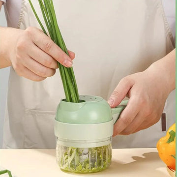 Cortadora Eléctrica Multifuncional De Verduras 4 En 1