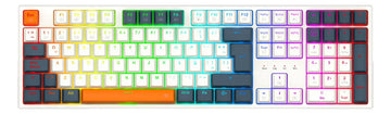 Teclado Gamer Redragon Trundle K668wbo Rgb Spanish Teclado Blanco Idioma Español