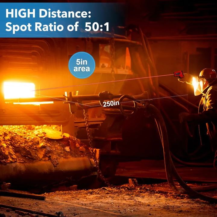 Termómetro Infrarrojo Hasta 1600c Con Sonda Termopar