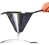 Colador Chino 12acero Inoxidable14cm Agujeros Metalico Hoyos Plateado