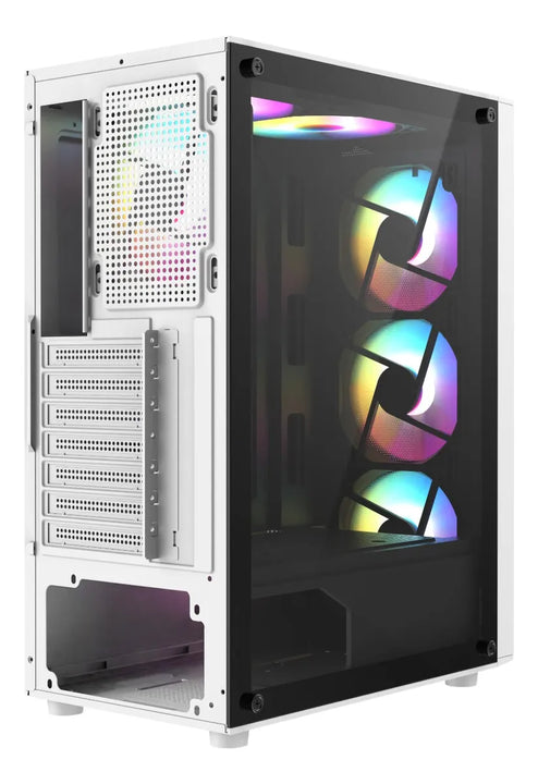 Gabinete Gamer Iceberg Flow D Blanco 4 Ventiladores Argb