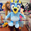 Bluey Peluche Gigante De 80cm Más 3 Globos Perfumadito Azul Marino