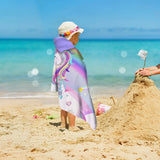 Toalla Con Capucha De Unicornio, Toalla De Playa De Unicorni