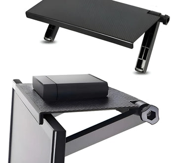 Soporte Plegable Para Decodificador Parte Superior Tv Negro