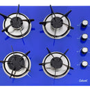 Estufa De Empotrar Vidrio Templado 62x52cm Gas Natural 6507 Azul
