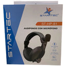 Audifonos Diadema Star Tec 3.5 Mm Negro Con Microfono St-hp-
