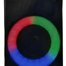 Parlante Sonido Altavoz Inalambrico Karaoke Retroiluminado Negro
