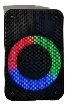 Parlante Sonido Altavoz Inalambrico Karaoke Retroiluminado Negro