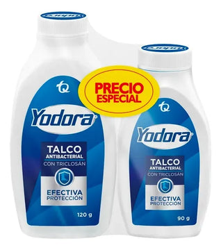 Talco Yodora 120 Gr + 90 Gr