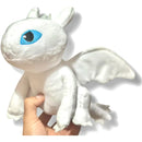 Furia Nocturna Chimuelo + Furia Luminosa Blanco Peluche Pareja Negro Y Blanco