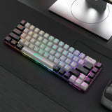 Teclado Para Juegos 65% Retroiluminado Con Cable Geodmaer Teclado Negro Idioma Inglés Us