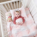 Bebé Juegos De Cama Cuna Para Niñas De 4 Piezas Inclu...