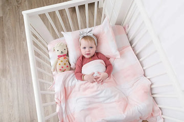 Bebé Juegos De Cama Cuna Para Niñas De 4 Piezas Inclu...
