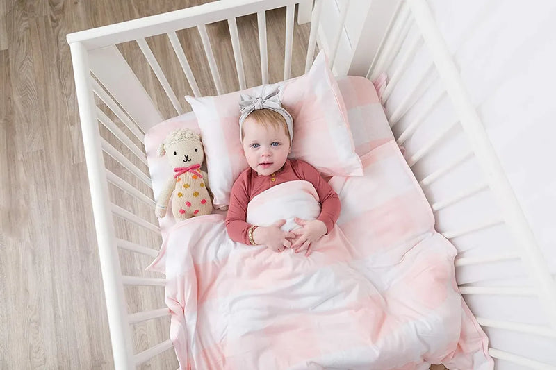 Bebé Juegos De Cama Cuna Para Niñas De 4 Piezas Inclu...