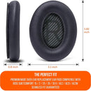 Almohadillas Para Audífonos Bose Qc35 Qc2 Qc15 Qc25 Ae2 Ae2i Negro