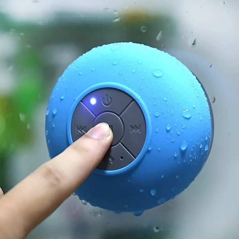 Parlante Bluetooth Resistente Al Agua Manos Libres Para Baño Color Azul