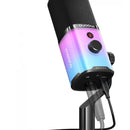 Micrófono condensador Maono PD100x Rgb Pt Streamer USB Gamer, color negro