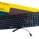 Teclado Económico Jertech K328 - Conexión Usb Color del teclado Negro Idioma Español Latinoamérica