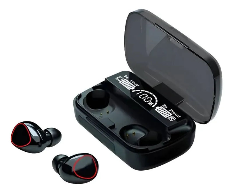 Audifonos Inalambricos Bowmann Bw-m10 Tws Powerbank Color Negro