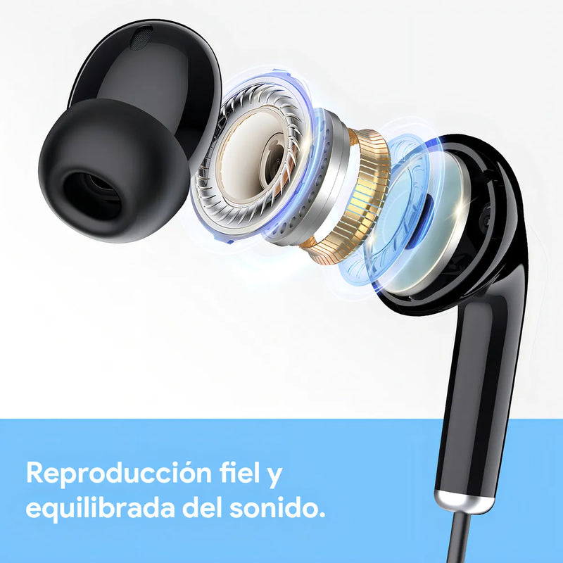Audífonos Alámbricos Manos Libres Con Micrófono Para 3.5mm J Negro