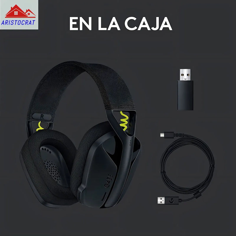 Audífonos Gamer Inalámbricos Logitech G435 Negro
