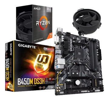 Combo Board B450m Procesador Amd Ryzen 7 5700g Pc