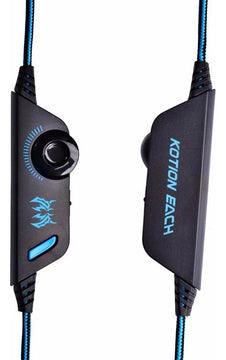 Fone de ouvido over-ear sem fio Kotion Gamer G2000 negro e rojo