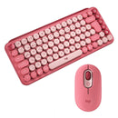 Kit Teclado Mecanico Y Mouse Logitech Pop Keys Heartbreaker Color Del Teclado Rosa