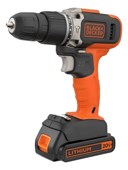 Taladro Percutor 3/8'' 20v Black+decker Bcd704c1-b3 Naranja