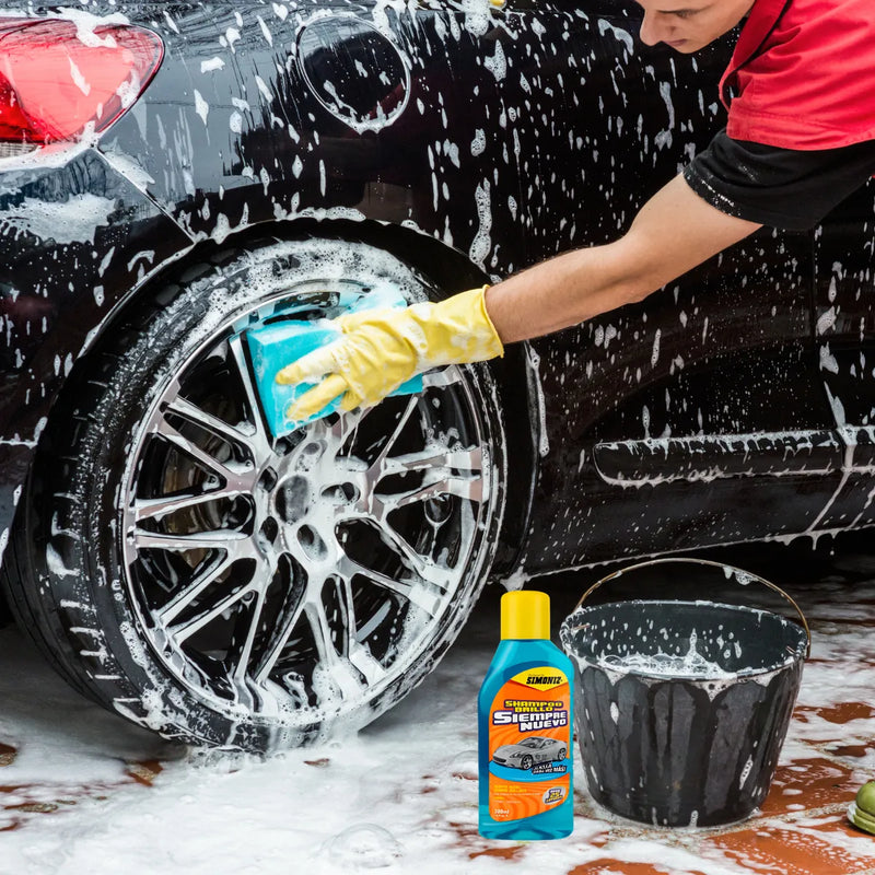 Shampoo Brillo Simoniz 500ml Y Cera Superblue Y Ambientador