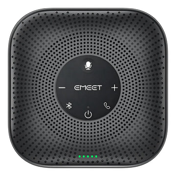 Micrófono Bocina De Conferencia inalámbrico Bluetooth Emeet M0 Plus Color Negro