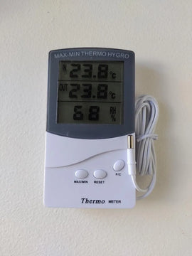 Termohigrómetro Digital + Batería + Imán + Sonda De 1.5 Metr