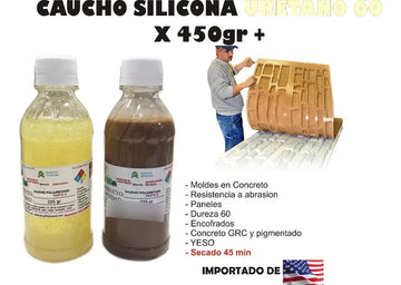 Caucho Silicona Liquida Uretano 60 X450g Concreto Polimerico