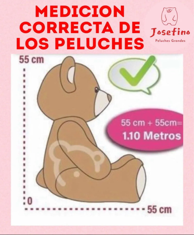 Oso De Peluche Gigante Metro Sesenta 160 + Moño + 3 Globos Negro