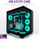 Amanson Funda Para Pc Preinstala 9 Ventiladores Argb, Atx Mi